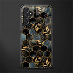 black blue tile marble back phone cover | glass case for samsun galaxy a24 4g