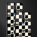 black cherries check pattern glass case for poco x2 image-2