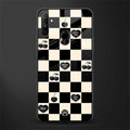 black cherries check pattern glass case for realme narzo 10a image