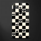 black cherries check pattern glass case for realme narzo 10a image