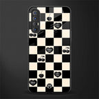 black cherries check pattern glass case for oppo reno 3 pro image