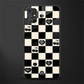 black cherries check pattern glass case for samsung galaxy m31s image