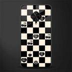 black cherries check pattern glass case for vivo s1 pro image