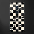 black cherries check pattern glass case for vivo v17 pro image