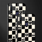 black cherries check pattern glass case for vivo z1 pro image-2