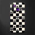 black cherries check pattern glass case for realme 5 pro image