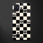 black cherries check pattern glass case for samsung galaxy a71 image