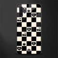 black cherries check pattern glass case for samsung galaxy note 10 plus image