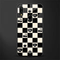 black cherries check pattern glass case for redmi 7redmi y3 image