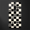 black cherries check pattern glass case for redmi k20 pro image