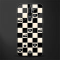 black cherries check pattern glass case for oppo a5 2020 image