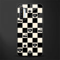 black cherries check pattern glass case for realme x2 image