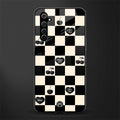 black cherries check pattern glass case for realme x50 pro image