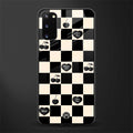black cherries check pattern glass case for samsung galaxy s20 image