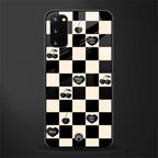 black cherries check pattern glass case for samsung galaxy s20 image