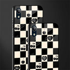 black cherries check pattern glass case for vivo y91i image-2