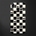 black cherries check pattern glass case for vivo y95 image
