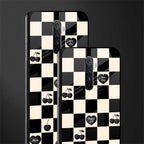 black cherries check pattern glass case for realme x2 pro image-2