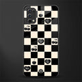 black cherries check pattern glass case for realme 7 pro image