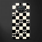 black cherries check pattern glass case for mi 10i image