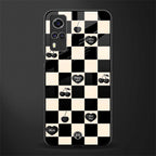 black cherries check pattern glass case for vivo y51a image