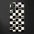 black cherries check pattern glass case for redmi 9 power image
