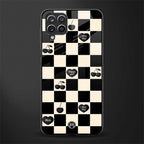 black cherries check pattern glass case for samsung galaxy a12 image