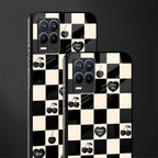 black cherries check pattern glass case for realme 8 pro image-2
