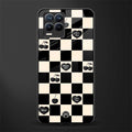 black cherries check pattern glass case for realme 8 pro image