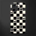 black cherries check pattern glass case for mi 11x 5g image