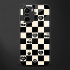 black cherries check pattern glass case for mi 11x 5g image