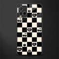 black cherries check pattern glass case for vivo y21 image