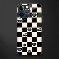 black cherries check pattern glass case for iphone 12 pro image