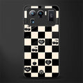 black cherries check pattern glass case for mi 11 ultra 5g image