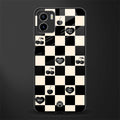 black cherries check pattern glass case for vivo y15s image