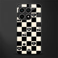 black cherries check pattern glass case for oneplus 10 pro 5g image
