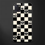 black cherries check pattern glass case for samsung galaxy note 10 lite image