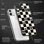 black cherries check pattern glass case for oppo a54 image-4