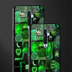 black green aesthetic collage glass case for oppo reno 2z image-2