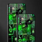 black green aesthetic collage glass case for vivo y19 image-2