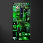 black green aesthetic collage glass case for vivo v17 pro image