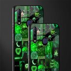 black green aesthetic collage glass case for vivo z1 pro image-2