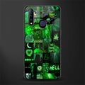 black green aesthetic collage glass case for vivo z1 pro image