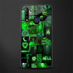 black green aesthetic collage glass case for vivo z1 pro image