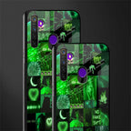 black green aesthetic collage glass case for realme 5 pro image-2