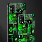 black green aesthetic collage glass case for samsung galaxy f41 image-2