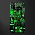 black green aesthetic collage glass case for samsung galaxy f41 image