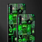 black green aesthetic collage glass case for samsung galaxy a30s image-2