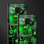 black green aesthetic collage glass case for poco m2 pro image-2
