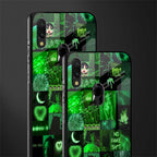 black green aesthetic collage glass case for redmi note 7 pro image-2